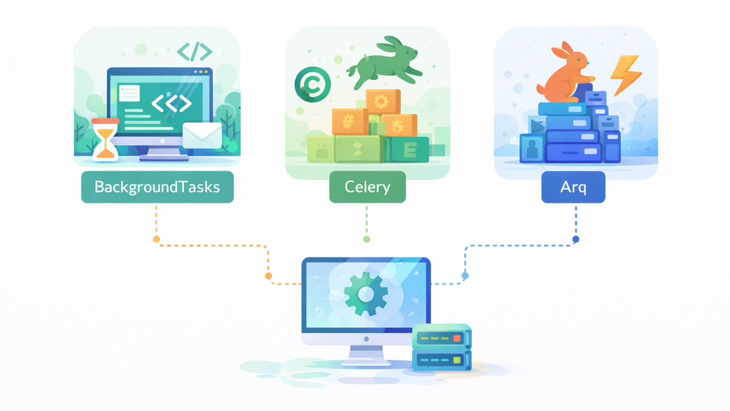 FastAPI Background Tasks, Celery ou Arq: Como Escolher o Motor Assíncrono Certo para Seu Backend