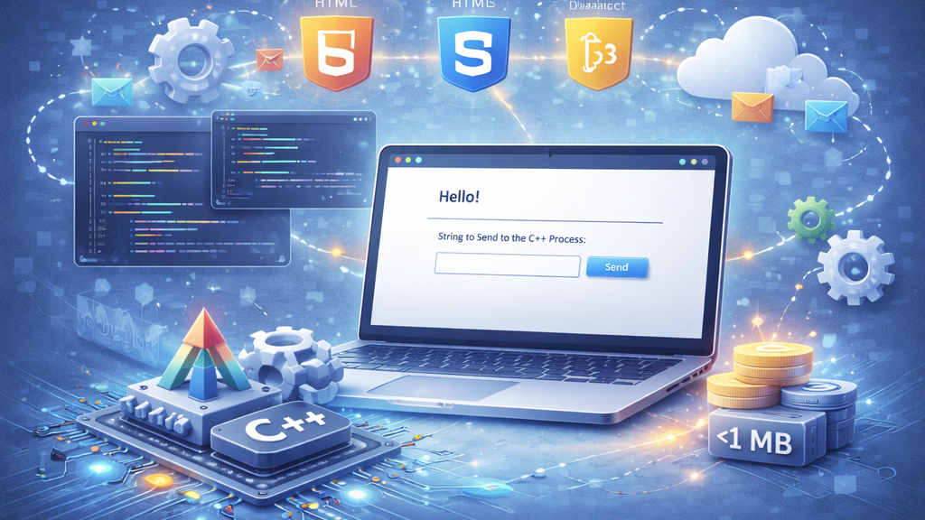 Aplicações Desktop Ultraleves com C++ e WebView: Interfaces HTML5 Nativas Sem Electron