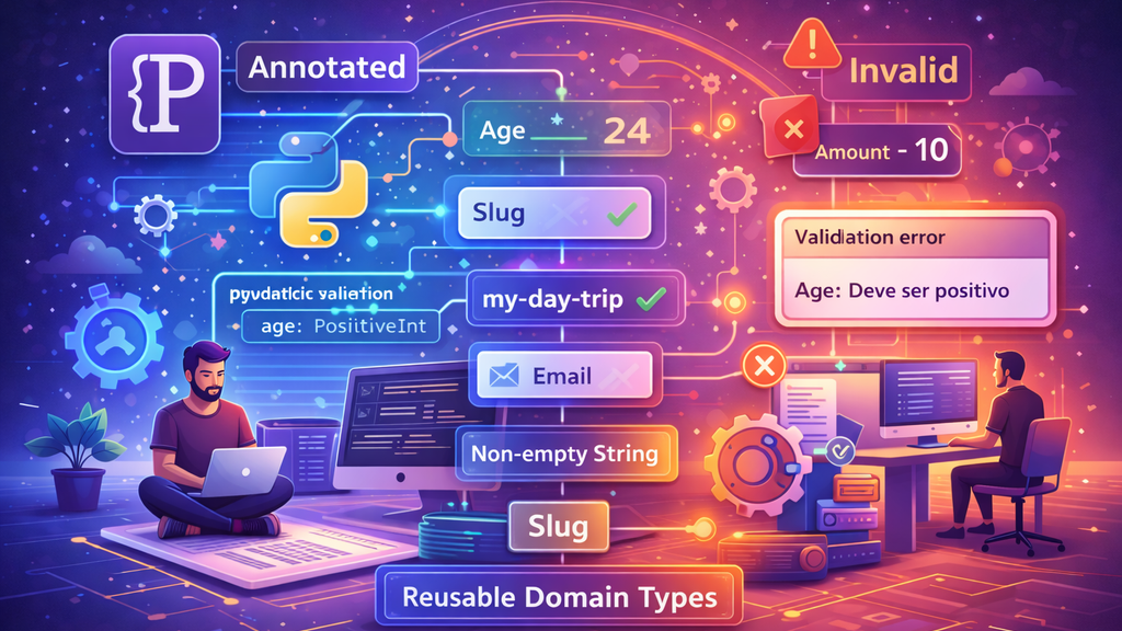 Pydantic v2 e Annotated: Criando Tipos de Domínio Reutilizáveis para Validação de Dados em Python