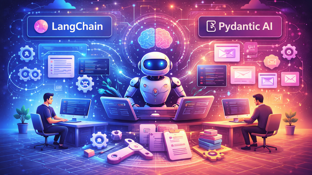 LangChain vs PydanticAI: Comparando Frameworks para Criar Agentes de IA com Ferramentas, Memória e Saída Estruturada