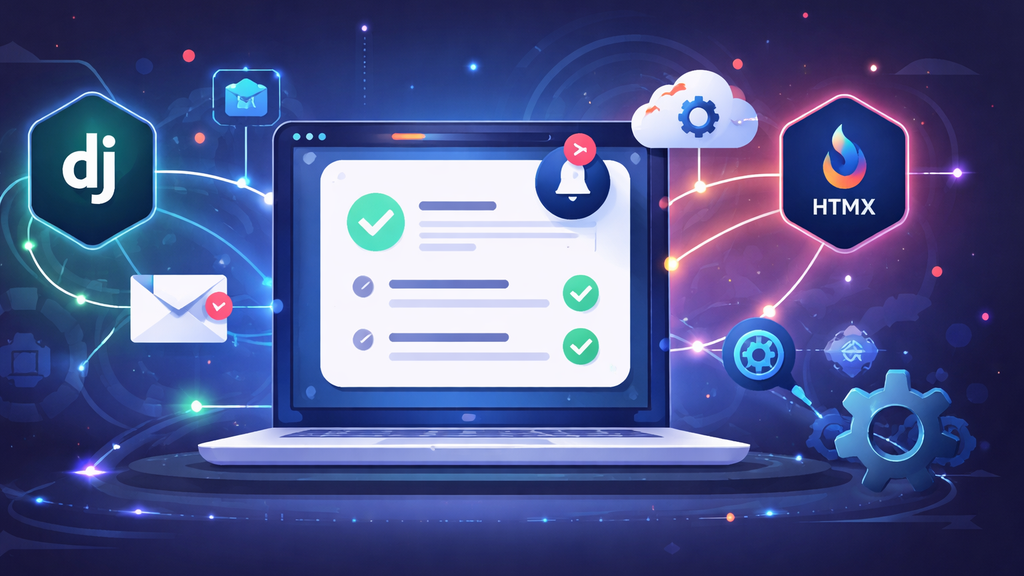 Event-Driven UIs com HTMX e Django: Feedback em Tempo Real com Signals, Emails, Notificações e Webhooks (Sem WebSockets)