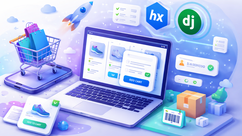HTMX + Django para E-commerce Moderno: Carrinho, Checkout e Estoque em Tempo Real com Alto Desempenho